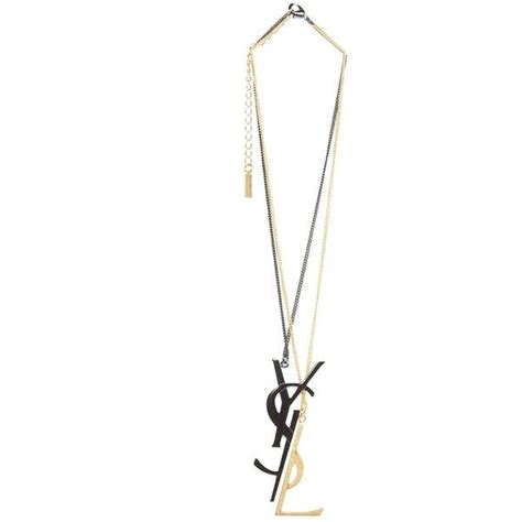 ssense ysl necklace|ysl earrings and necklaces.